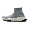 BALENCIAGA Speed Trainer Riflettenti Sneakers 27cm Grigio Calzino 512527