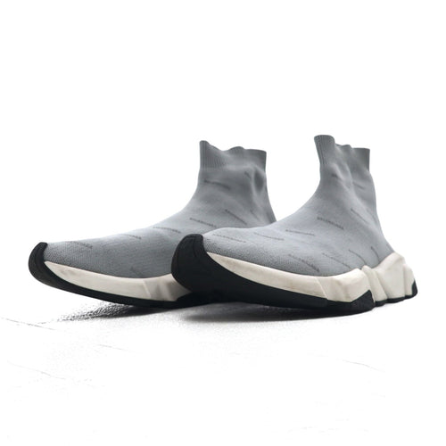 BALENCIAGA Speed Trainer Riflettenti Sneakers 27cm Grigio Calzino 512527