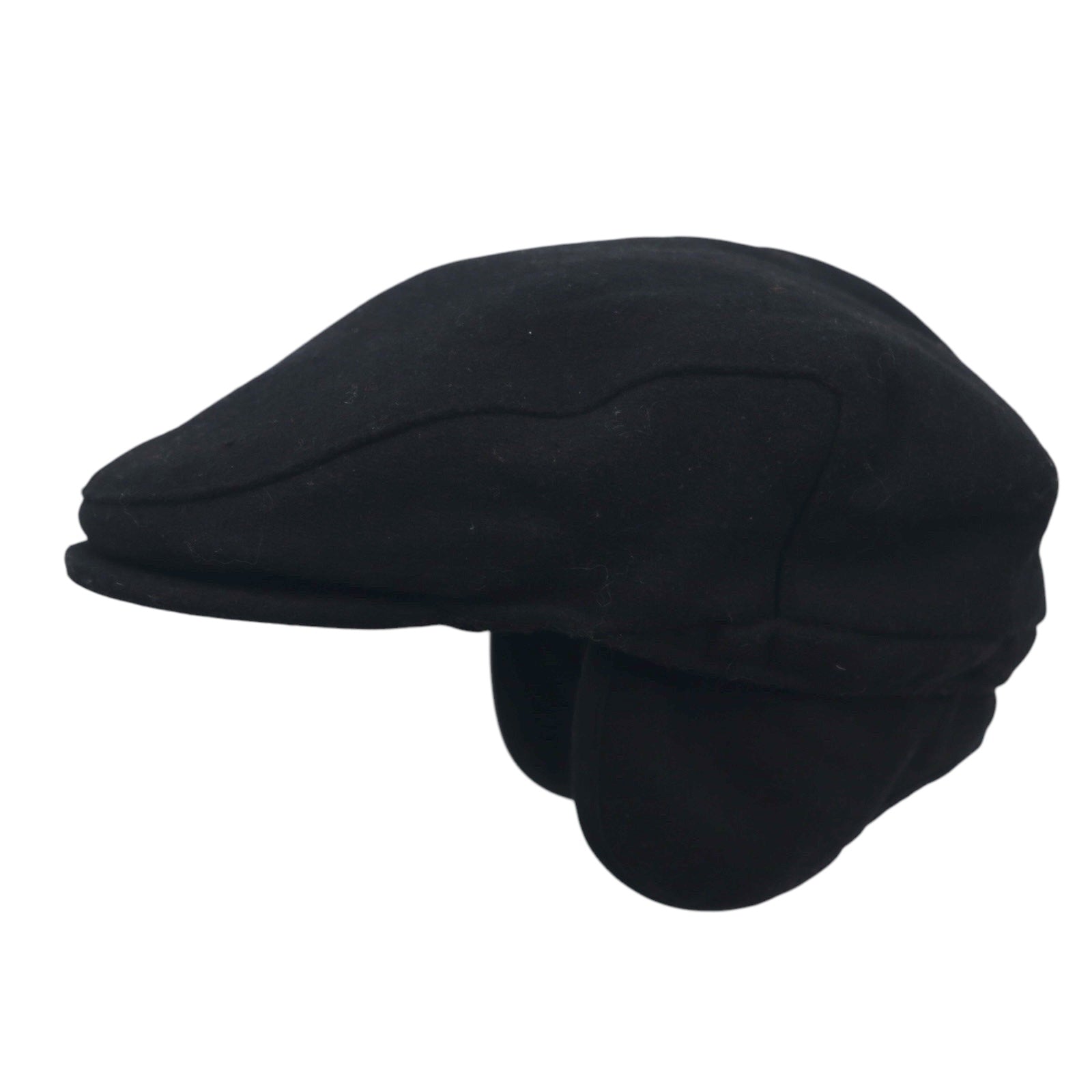 DOCKERS (Levi's) Berretto piatto con paraorecchie L/XL Nero Lana Paraorecchie