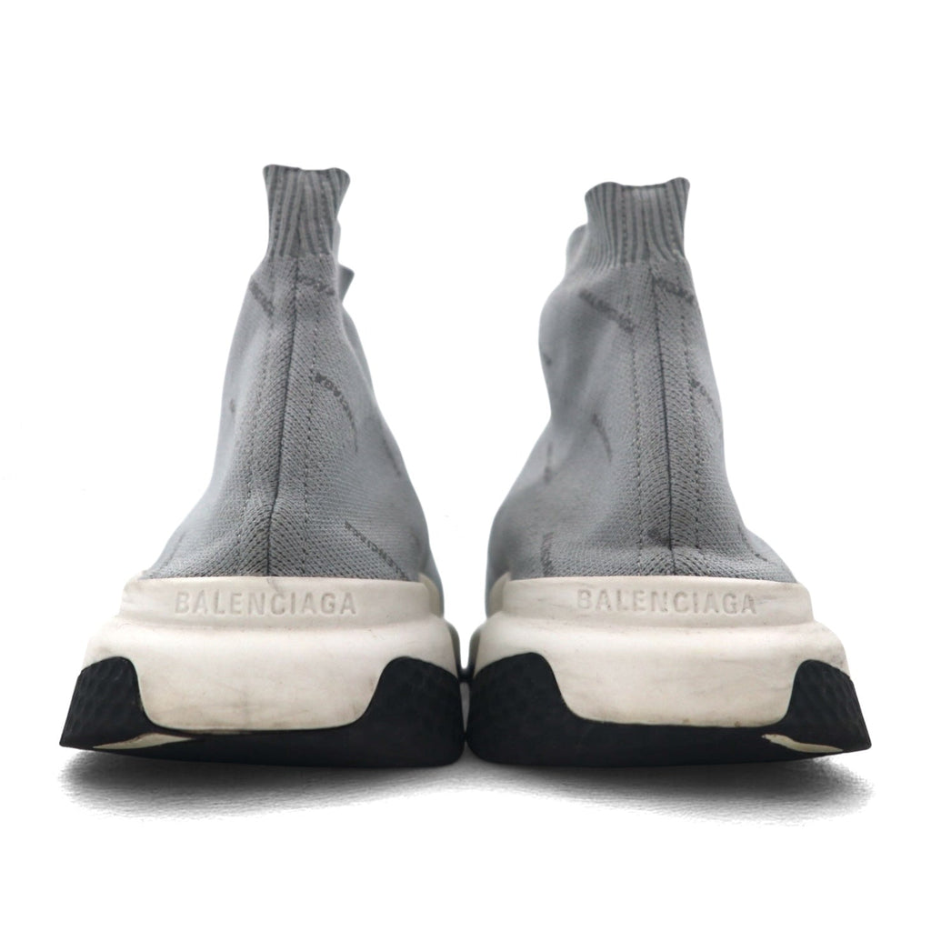 BALENCIAGA Speed Trainer Riflettenti Sneakers 27cm Grigio Calzino 512527