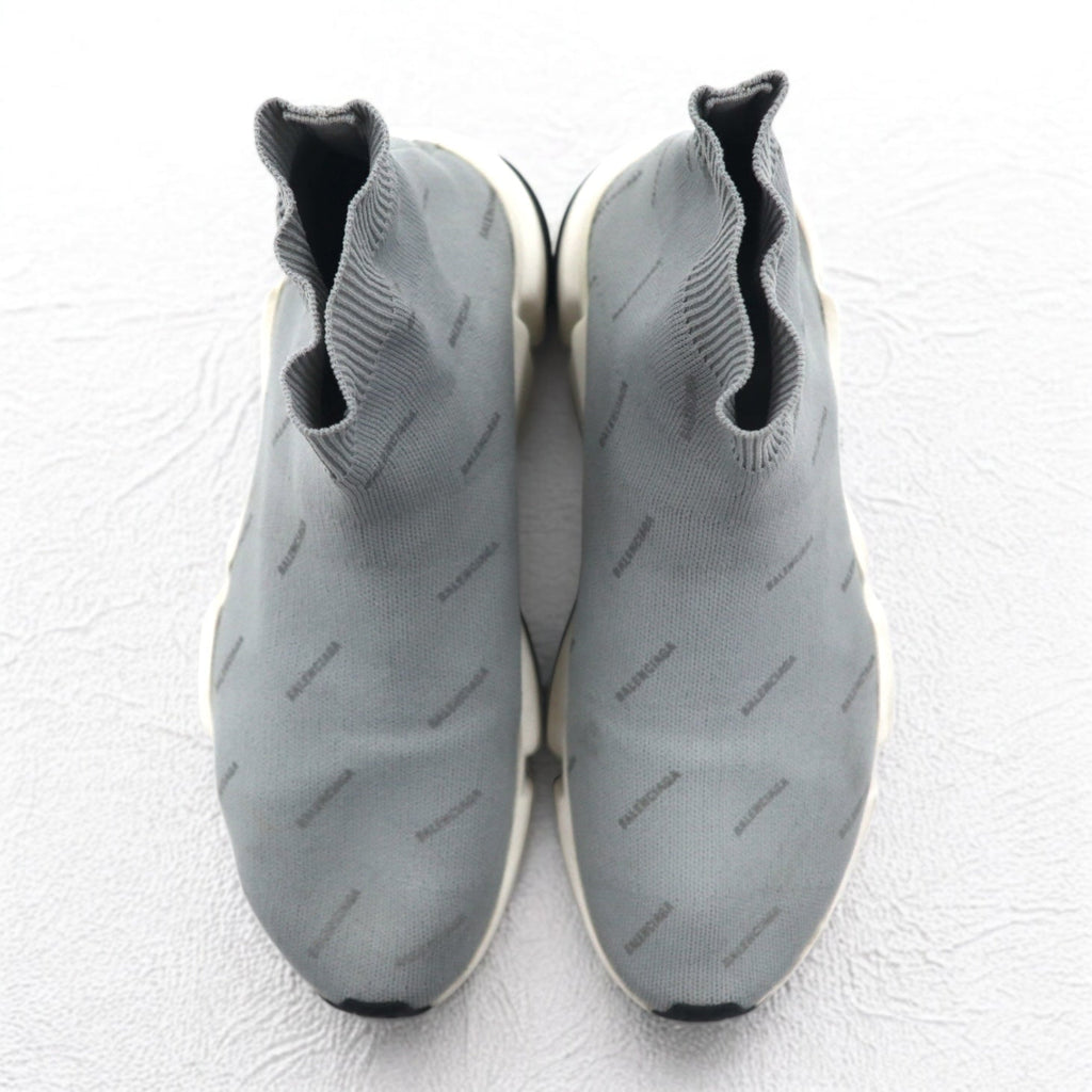BALENCIAGA Speed Trainer Riflettenti Sneakers 27cm Grigio Calzino 512527