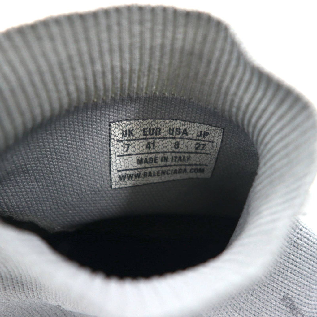 BALENCIAGA Speed Trainer Riflettenti Sneakers 27cm Grigio Calzino 512527