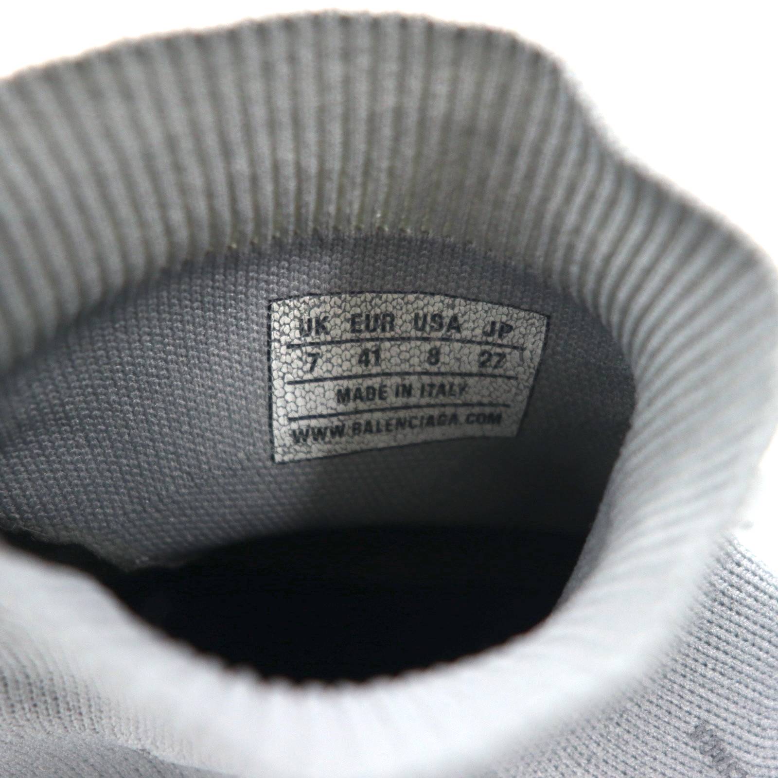 BALENCIAGA Speed Trainer Riflettenti Sneakers 27cm Grigio Calzino 512527