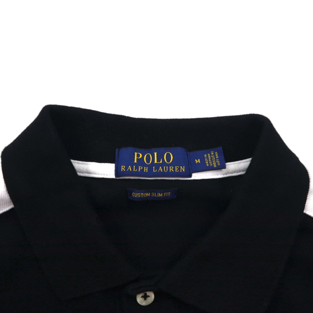 POLO RALPH LAUREN Polo ricamata Big Pony M Nero Rosso Piquet Stemma Toppa