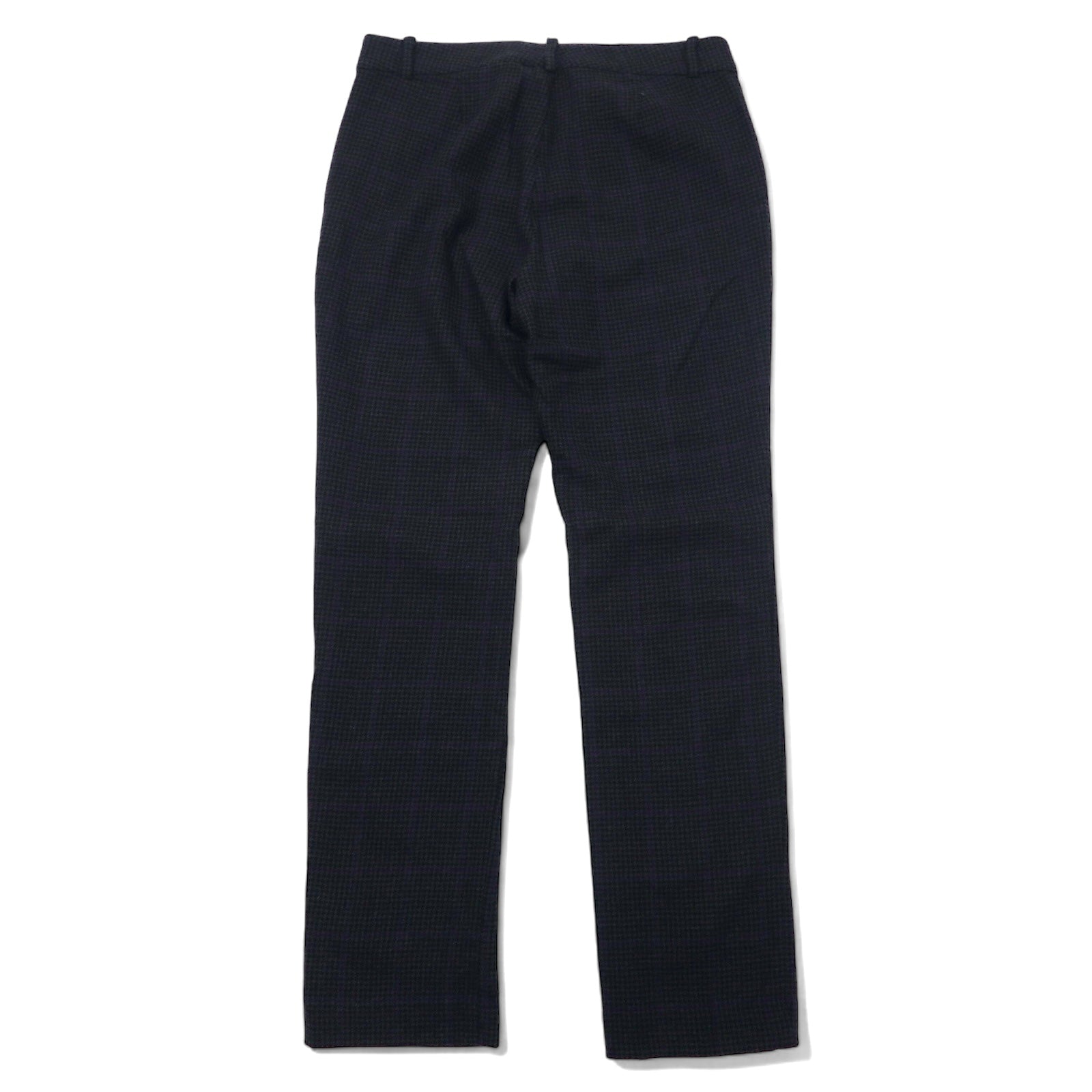 LAUREN RALPH LAUREN Pantaloni a sigaretta anni '90 L grigi Principe di Galles lana