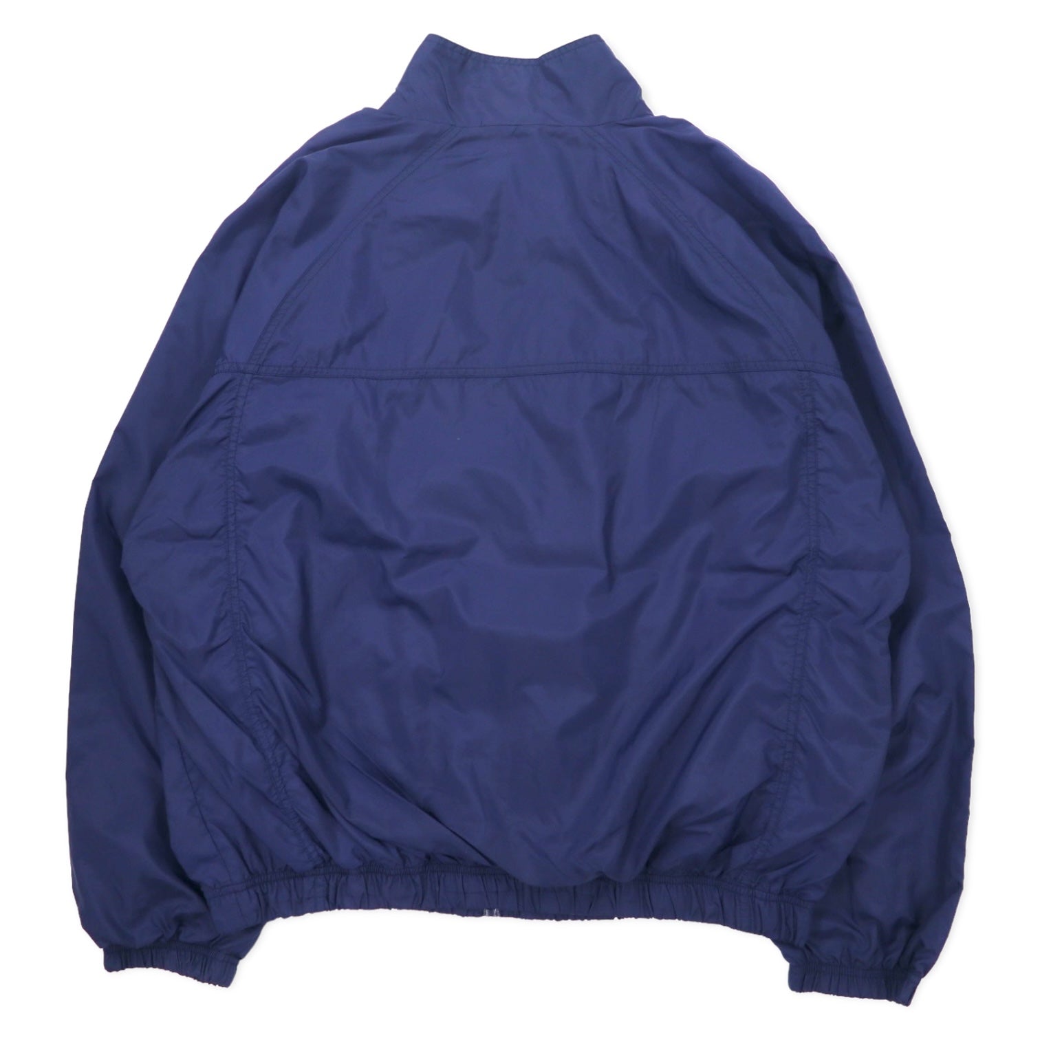 Reebok giacca in nylon anni '00 XL blu navy con ricamo logo Vector taglia grande