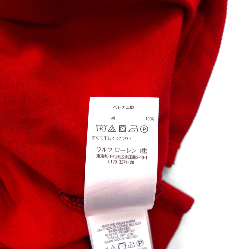 POLO RALPH LAUREN Polo ricamata Big Pony M Nero Rosso Piquet Stemma Toppa