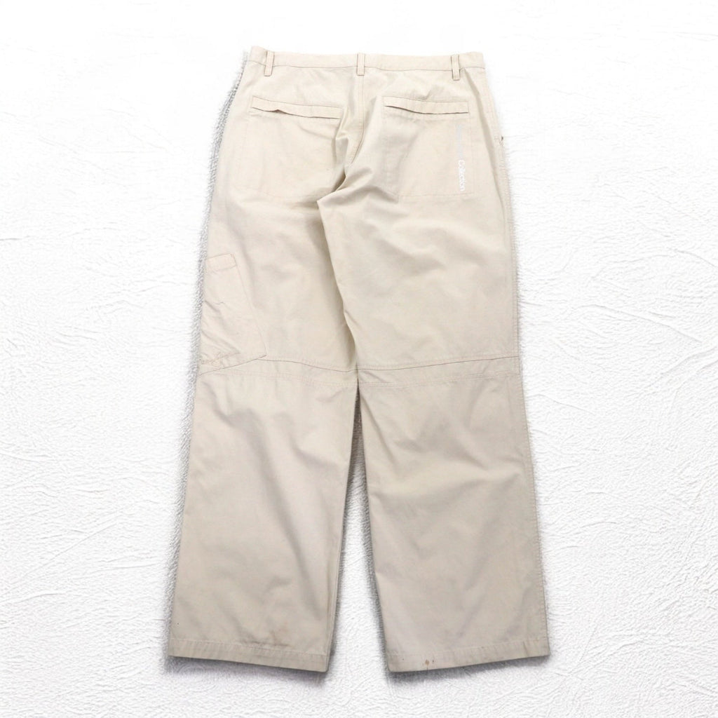 Sean John 00年代 バギー ワイド リップストップ ペインターパンツ L ベージュ コットン