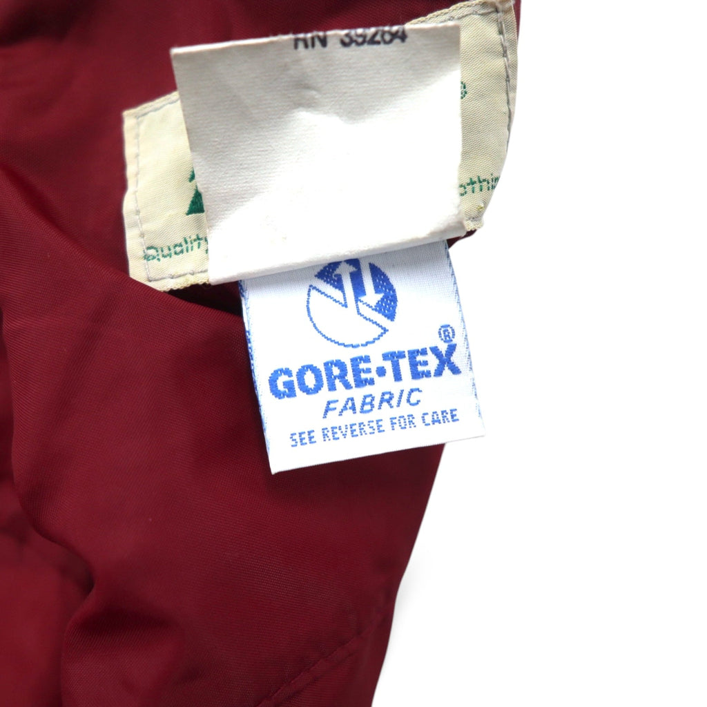 REI anni '80 GORE-TEX Gore-Tex doppia zip giacca a vento M rosso nylon impermeabile etichetta bianca