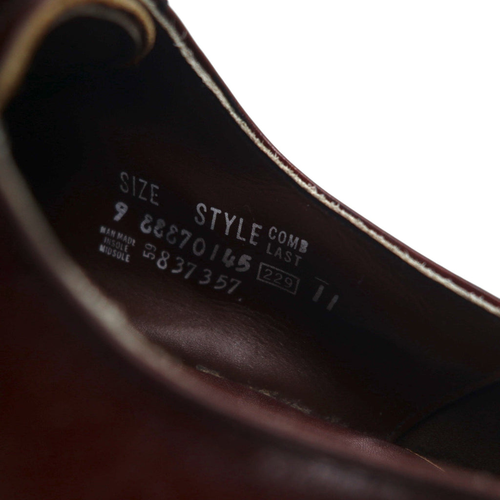 Scarpe eleganti stringate Sears EASY FLEX wingtip, Made in USA, 27 cm, pelle marrone