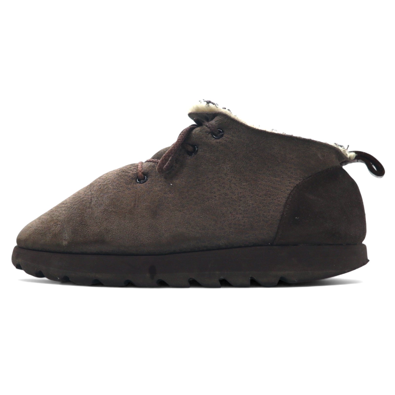 Hender Scheme Scarpe Stringate in Montone 27-27.5cm Marrone Mouton Lace Foderate in Pelliccia di Montone, Pelle
