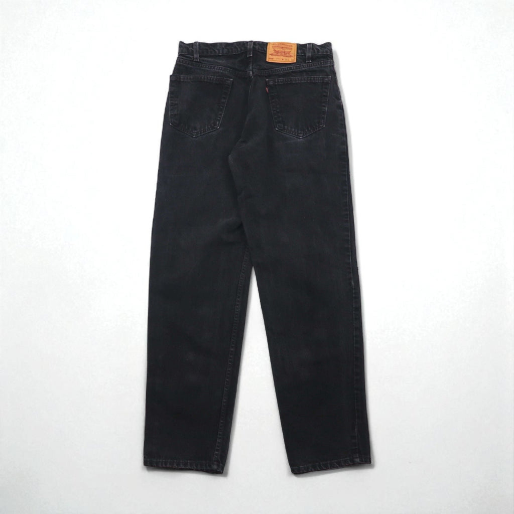 Levi's 90年代 USA製 550 バギー テーパード デニムパンツ ジーンズ L ブラック RELAXED FIT 550-0260