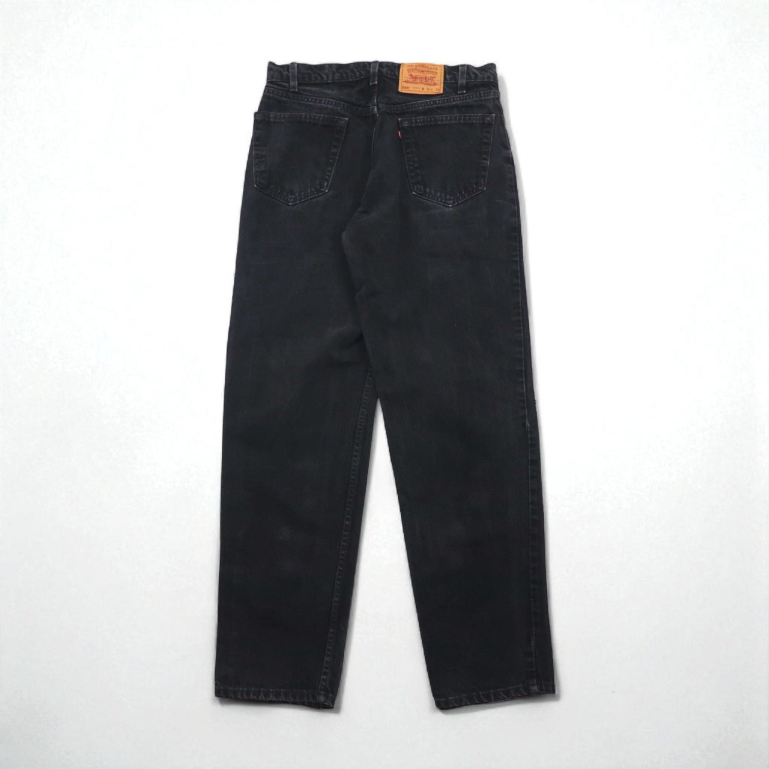 Levi's 90年代 USA製 550 バギー テーパード デニムパンツ ジーンズ L ブラック RELAXED FIT 550-0260