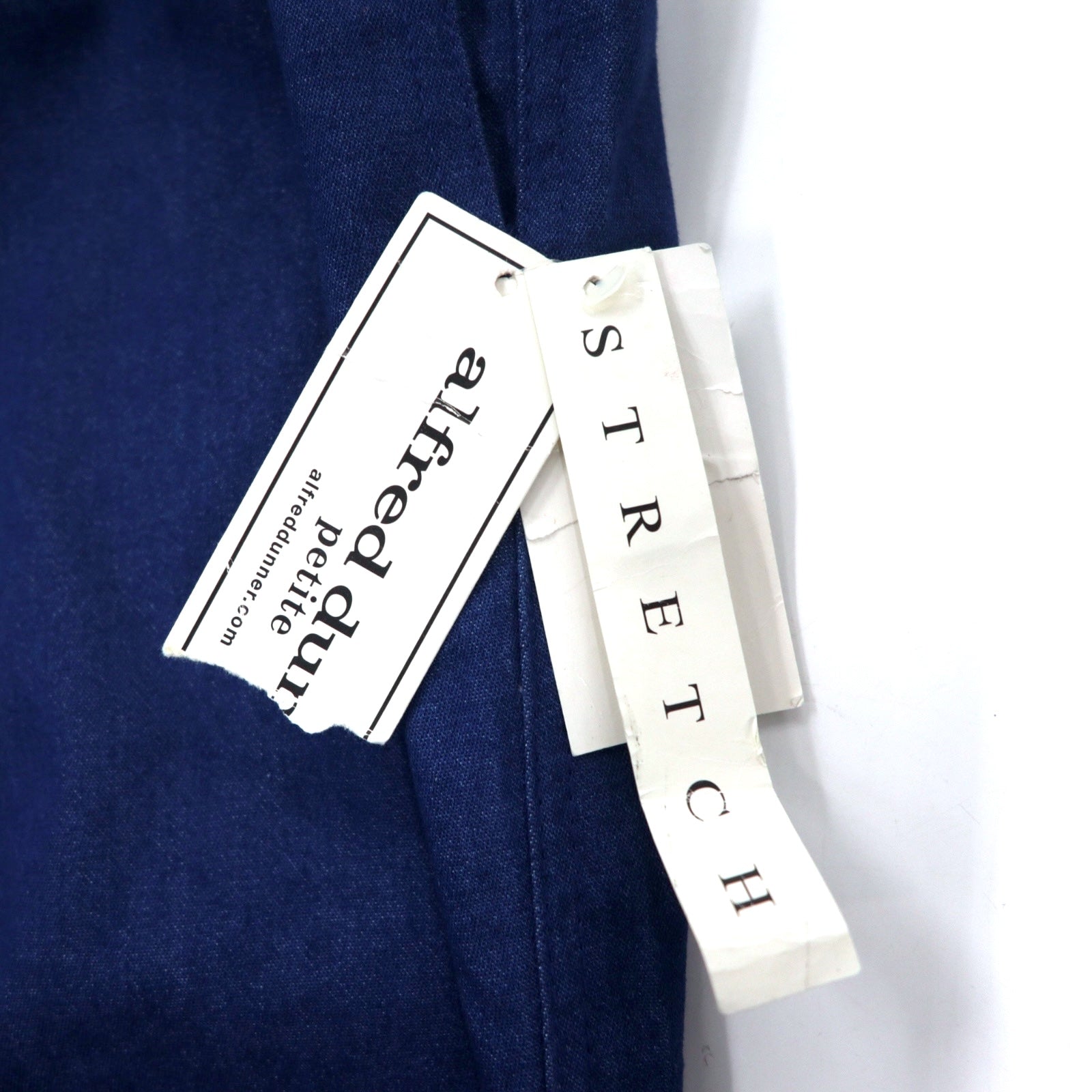alfred dunner pantaloni in denim easy 6 tasche blu cotone elasticizzato mai indossati