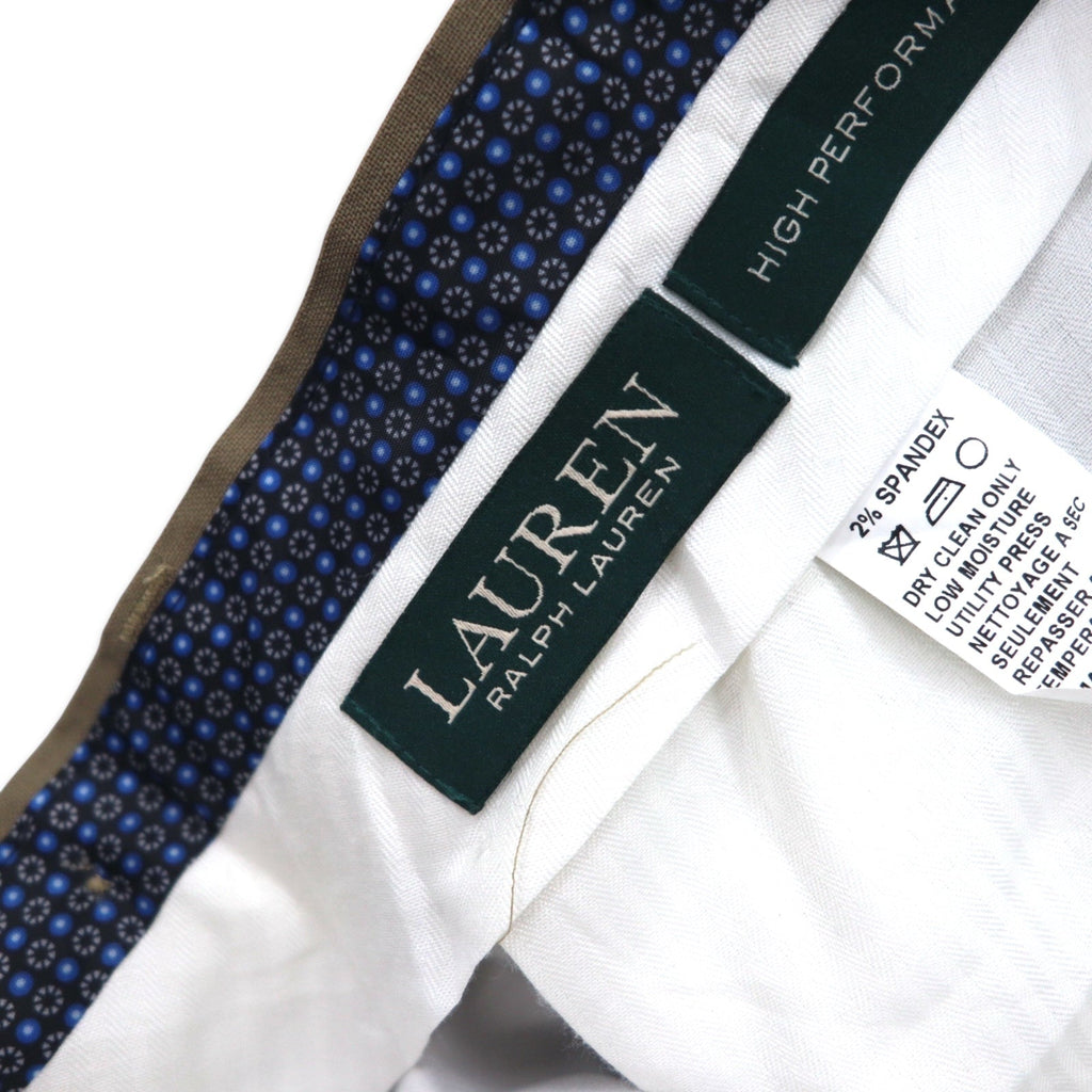 LAUREN RALPH LAUREN Pantaloni a pieghe 34 beige lana HIGH PERFORMANCE WOOL
