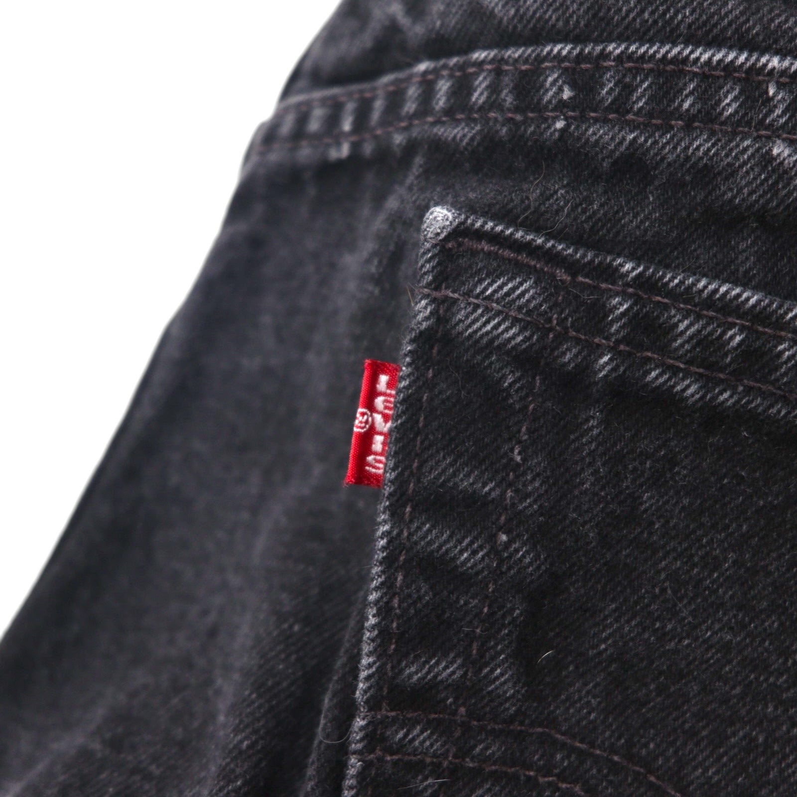 Levi's 90年代 USA製 550 バギー テーパード デニムパンツ ジーンズ L ブラック RELAXED FIT 550-0260
