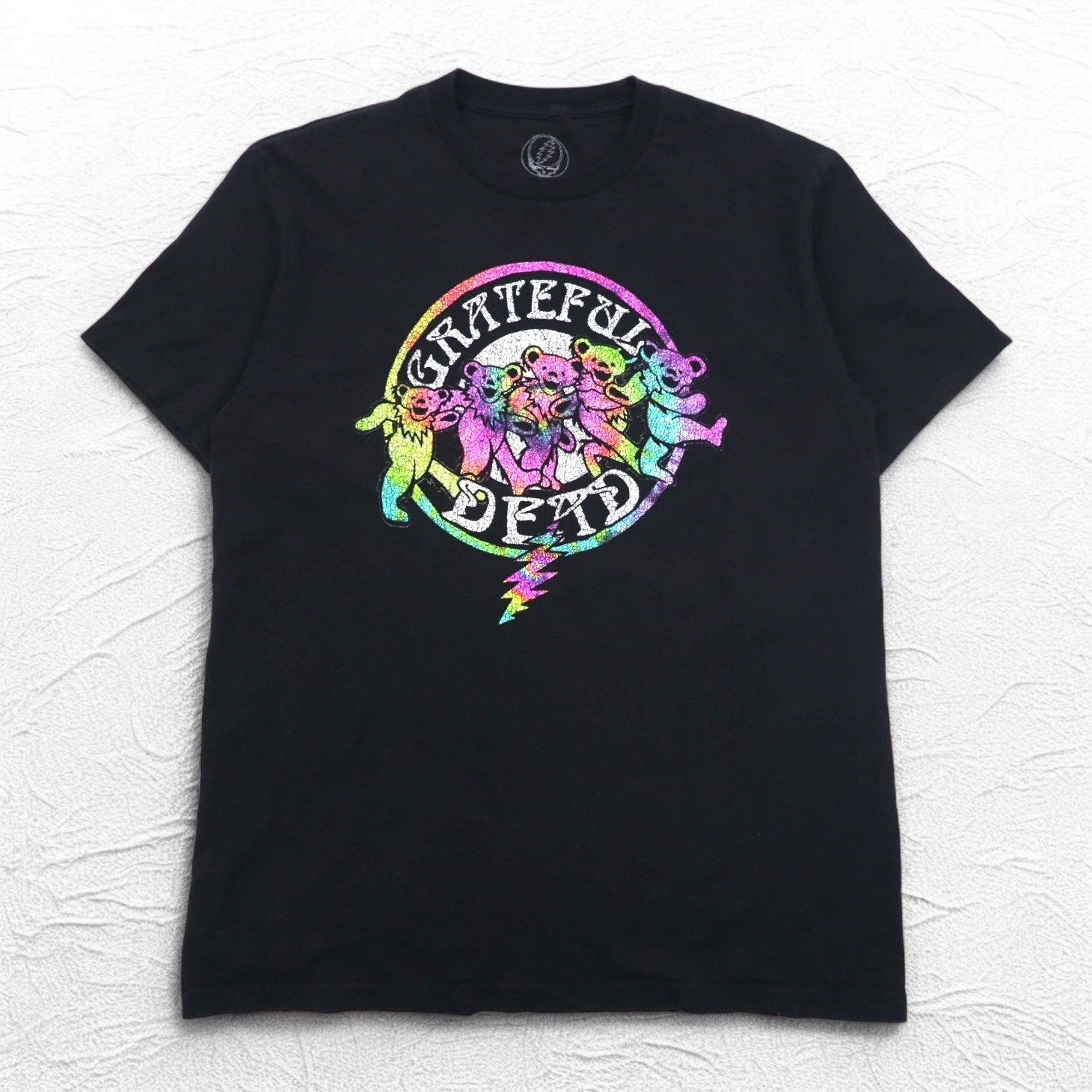 GRATEFUL DEAD T-shirt Band M Nero Cotone Dancing Bear