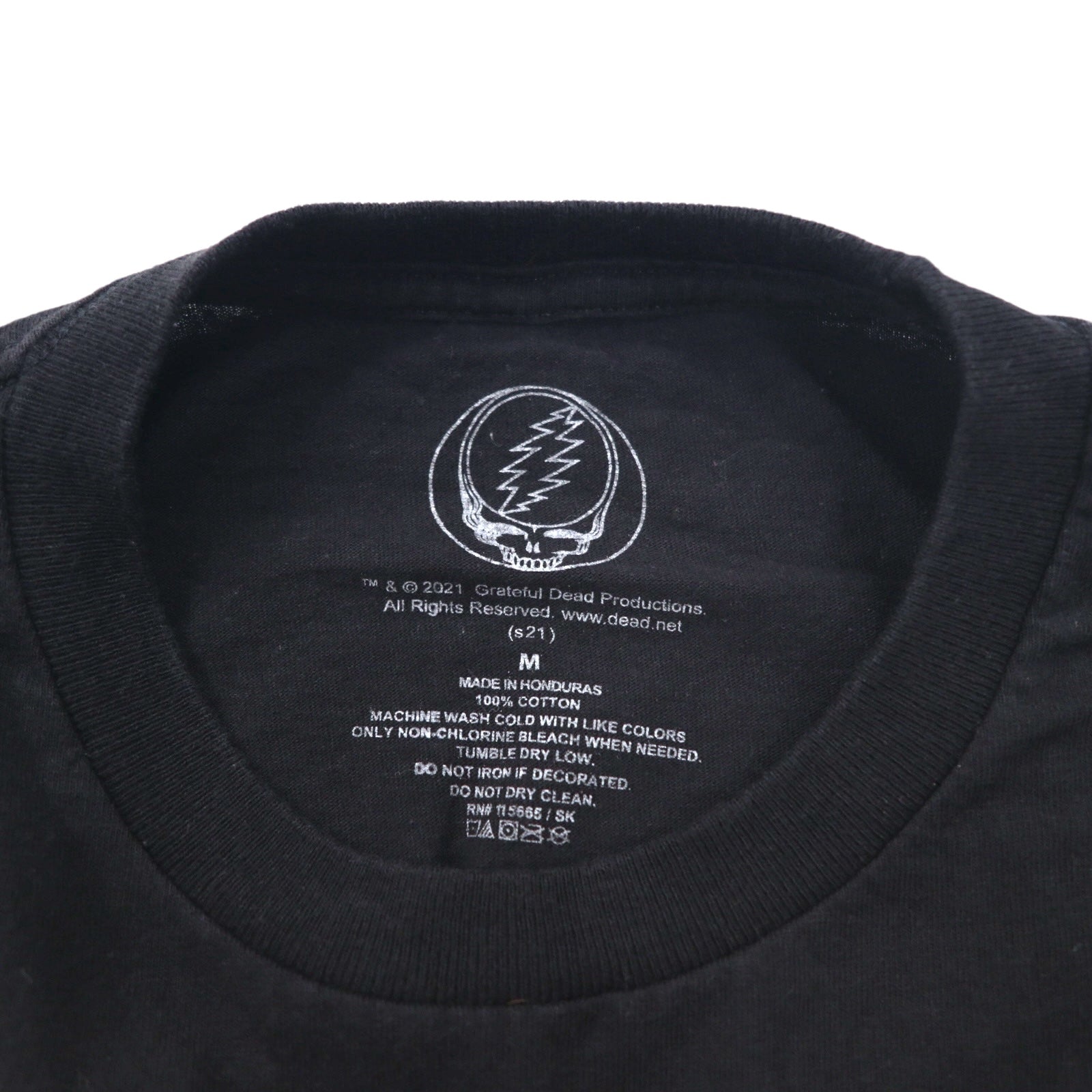 GRATEFUL DEAD T-shirt Band M Nero Cotone Dancing Bear