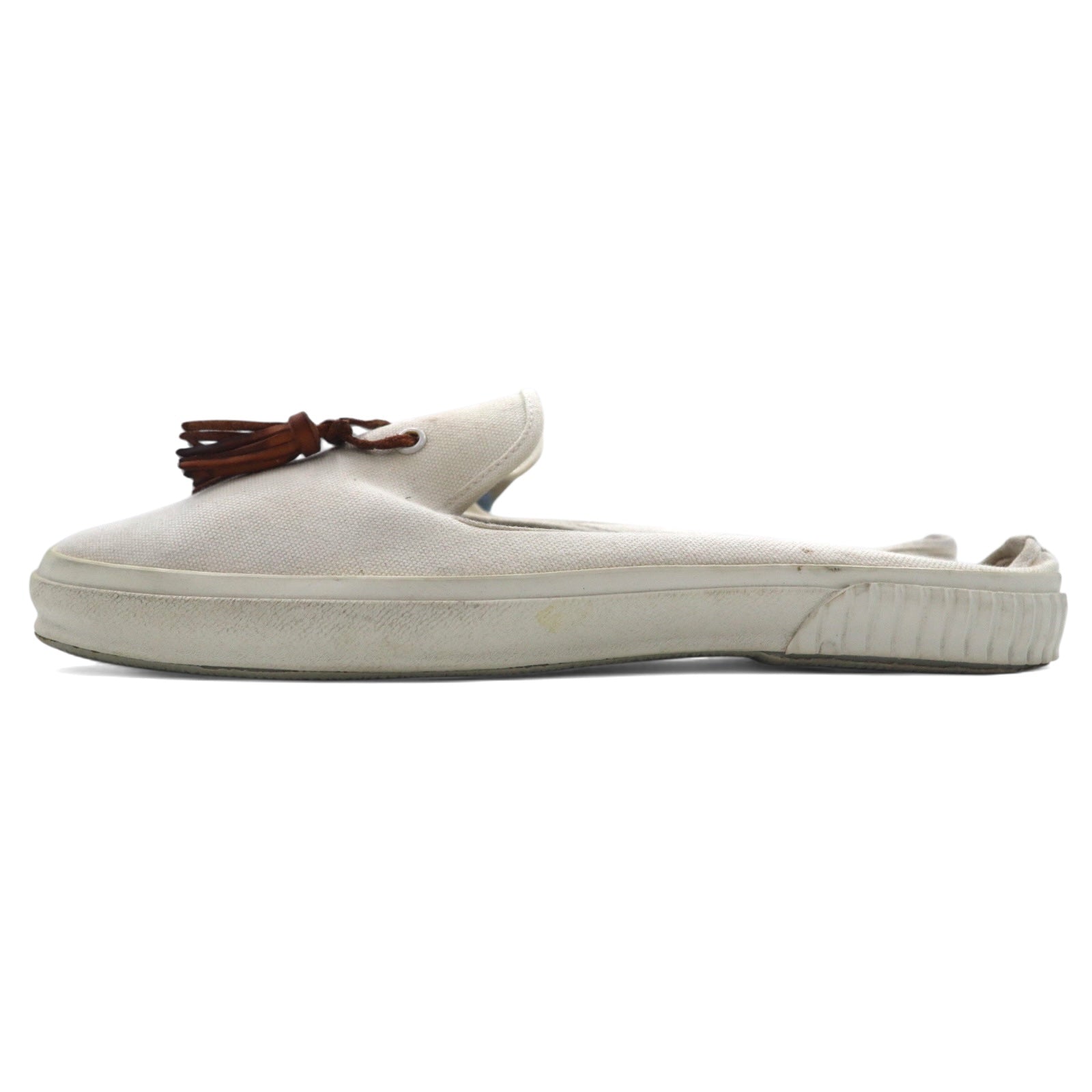 Hender Scheme パラレルピーク タッセル PARALLEL PEAK with tassels スリッポン ミュール 27cm ~ 27.5cm キャンバス 8AHR