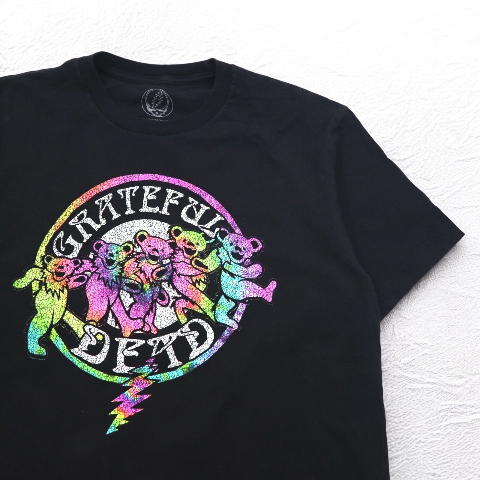GRATEFUL DEAD T-shirt Band M Nero Cotone Dancing Bear