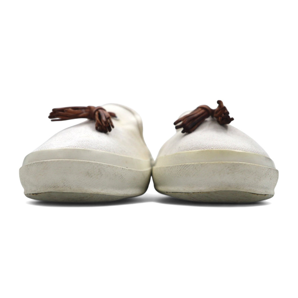 Hender Scheme パラレルピーク タッセル PARALLEL PEAK with tassels スリッポン ミュール 27cm ~ 27.5cm キャンバス 8AHR