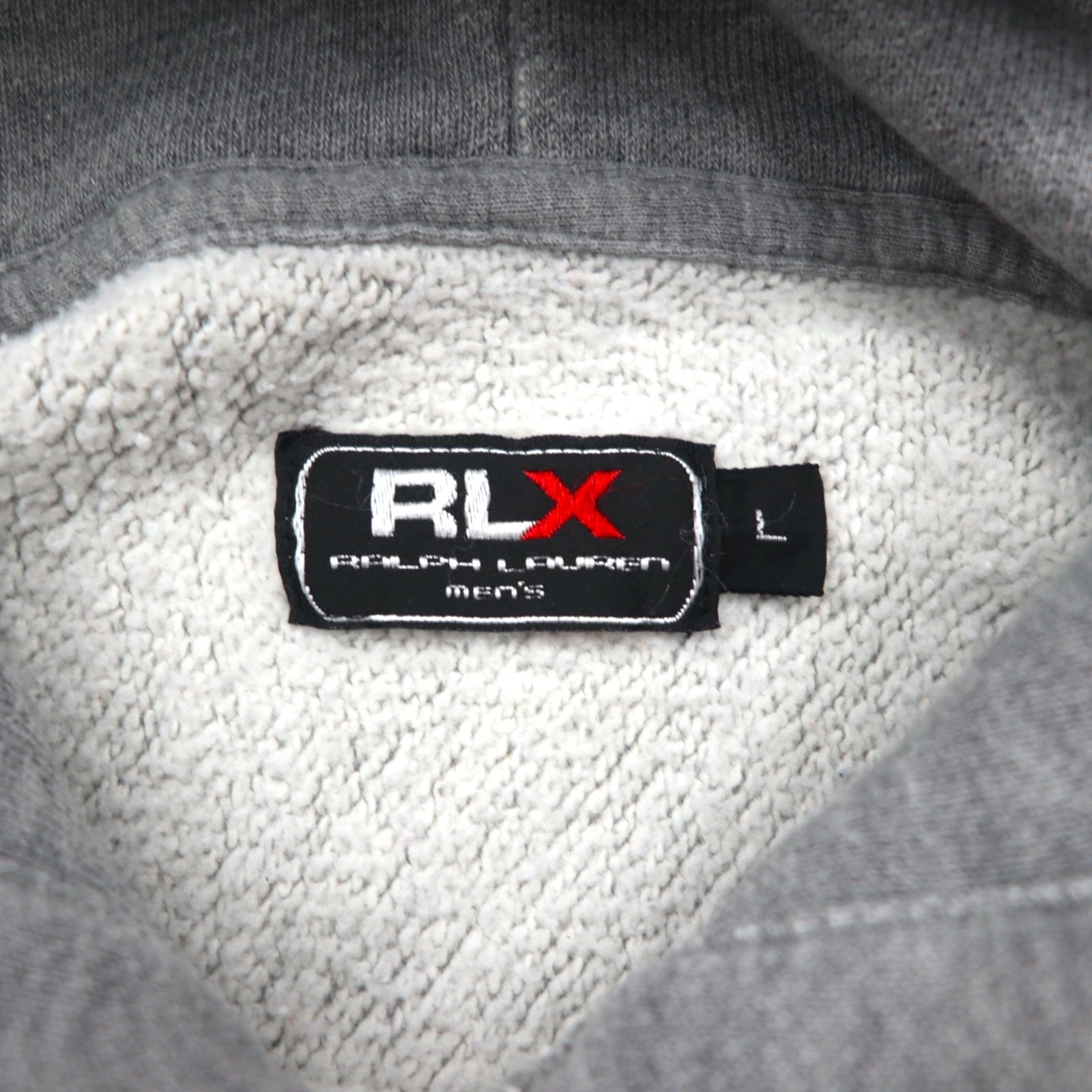 RLX Ralph Lauren リバースウィーブ パーカー L グレー アーチロゴ ASPEN MOUNTAIN