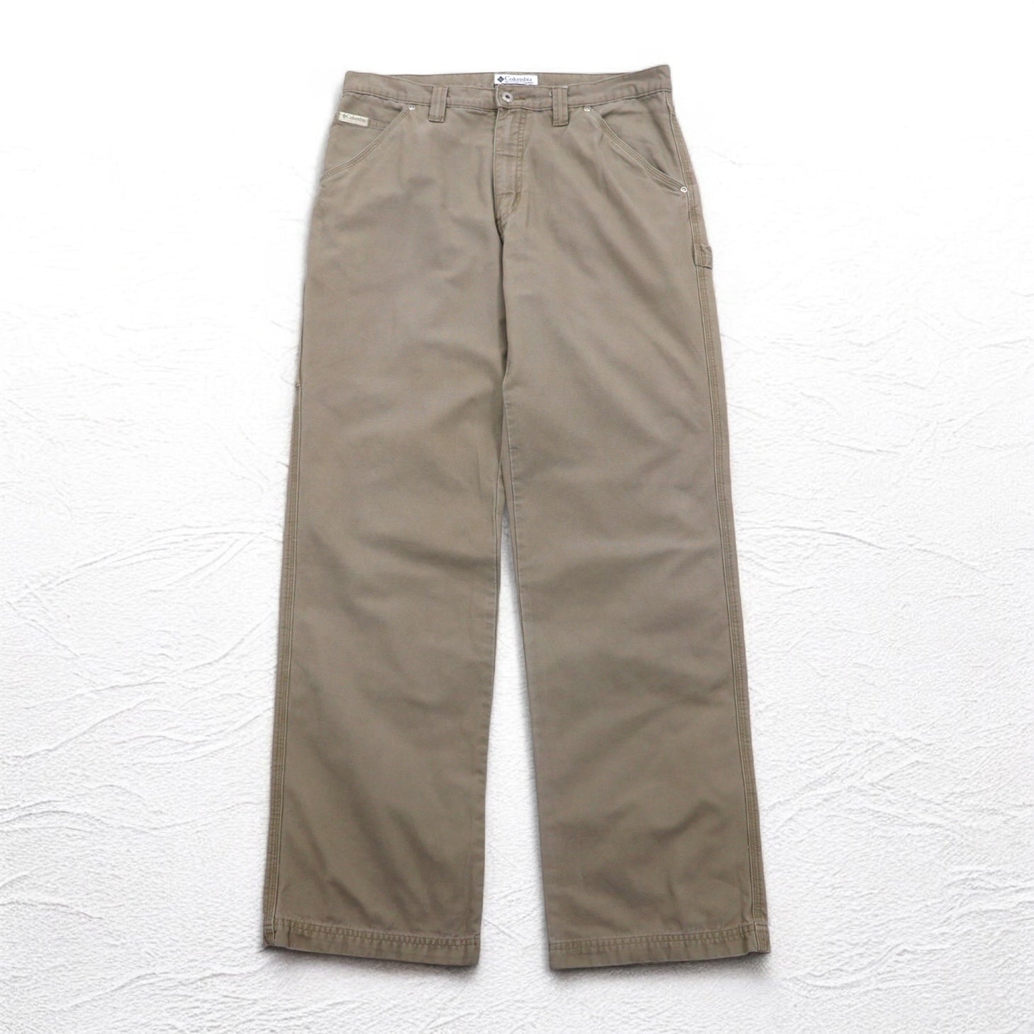Columbia Canvas Hiking Cargo Pants Pantaloni da carpentiere cargo L Beige AM8275
