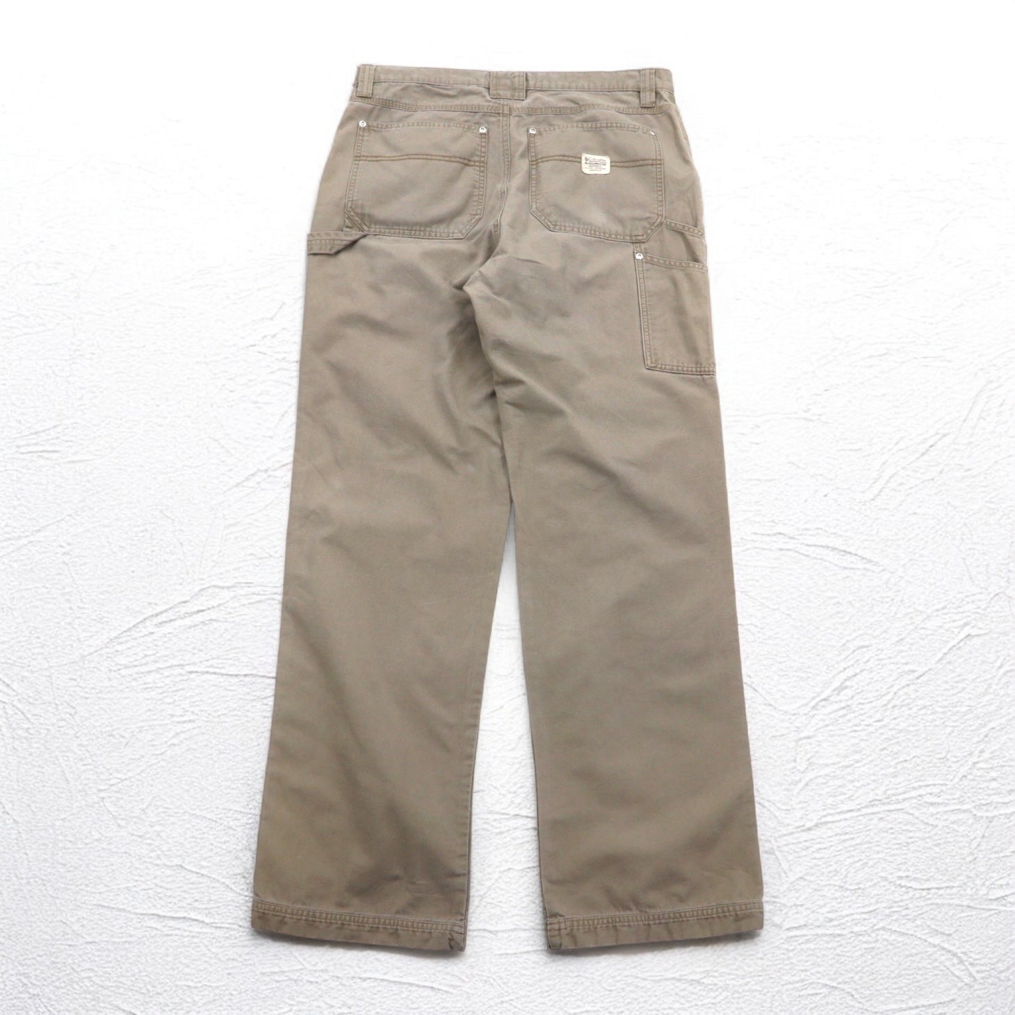 Columbia Canvas Hiking Cargo Pants Pantaloni da carpentiere cargo L Beige AM8275