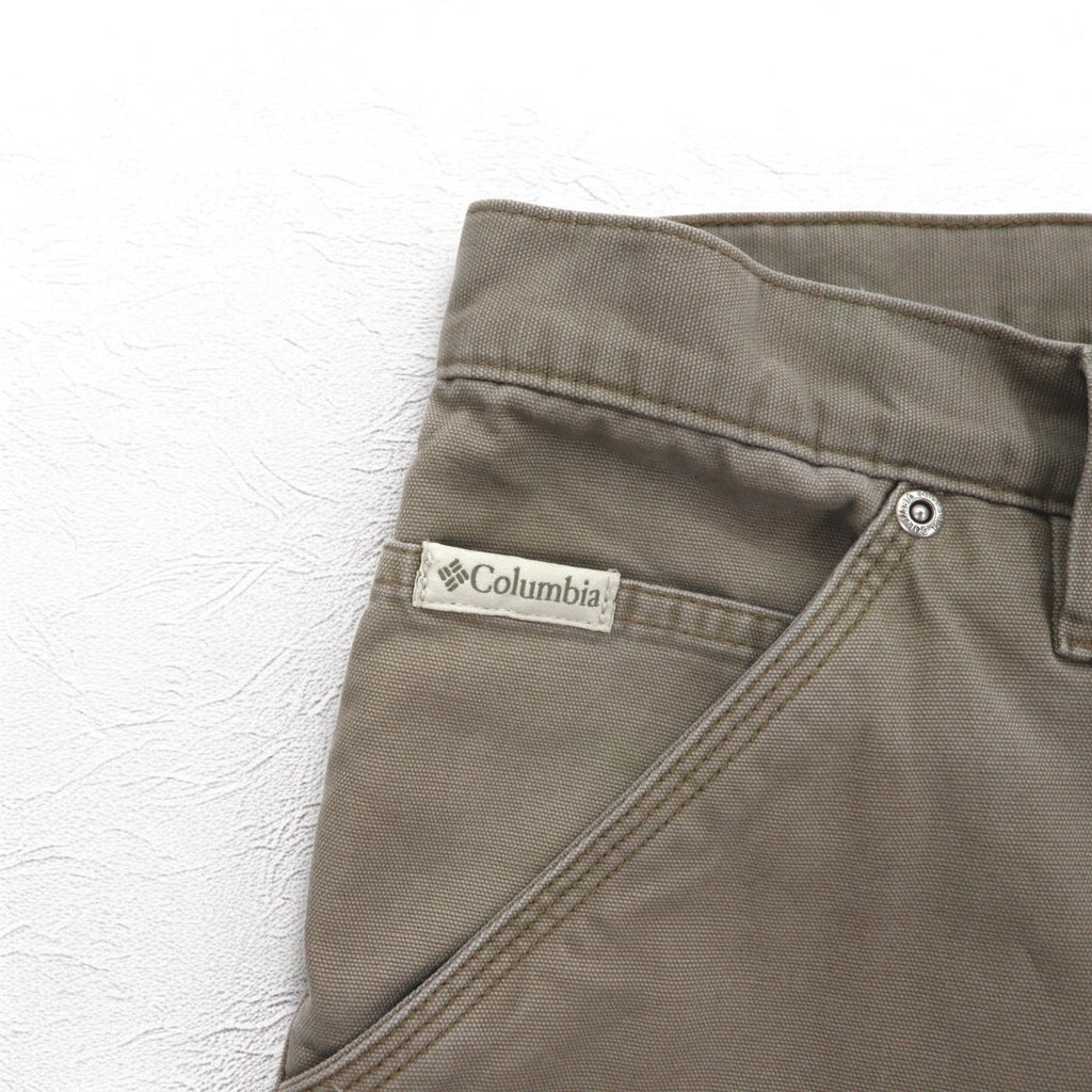 Columbia Canvas Hiking Cargo Pants Pantaloni da carpentiere cargo L Beige AM8275