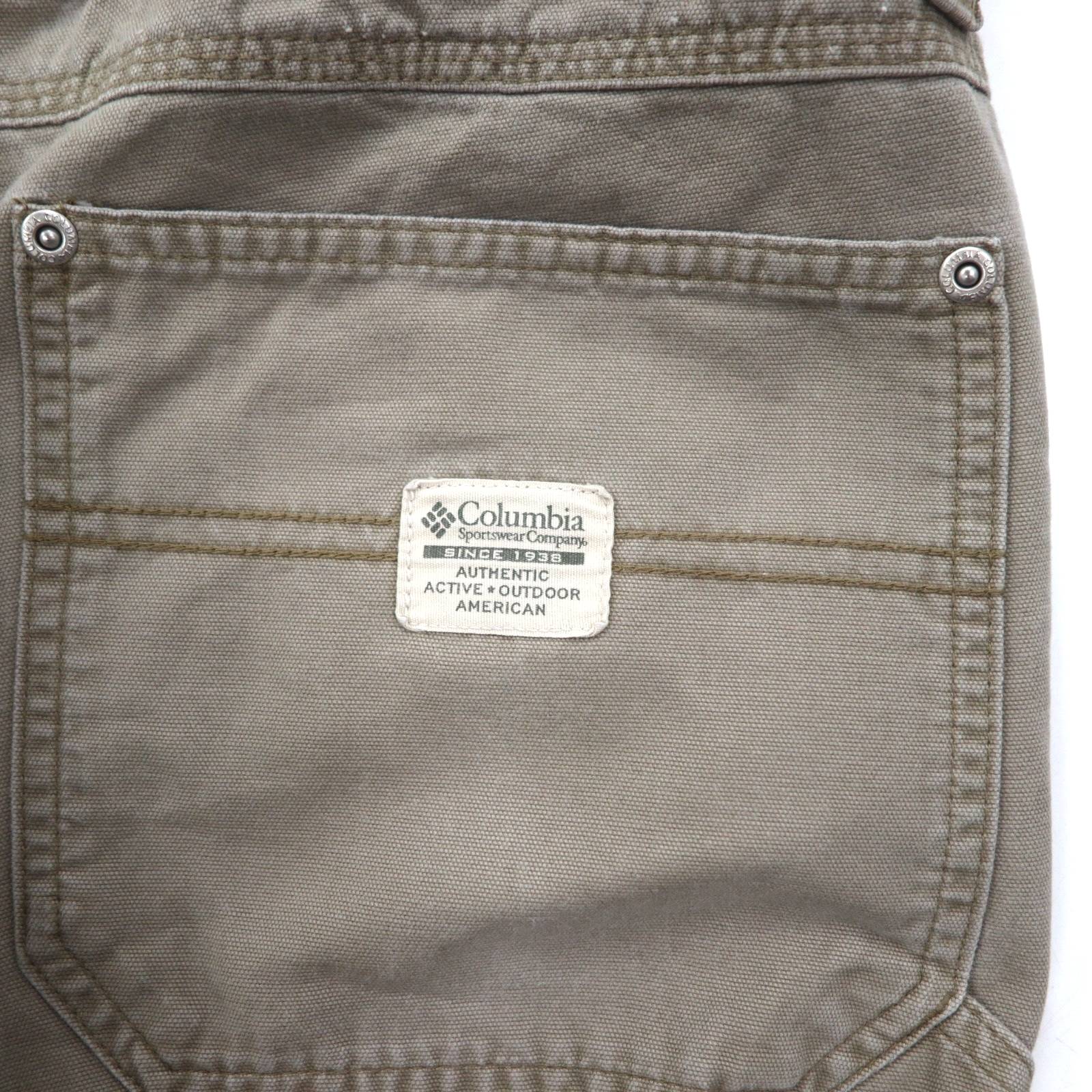 Columbia Canvas Hiking Cargo Pants Pantaloni da carpentiere cargo L Beige AM8275