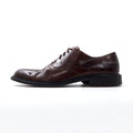 JOHNSTON & MURPHY Made in Italy SCARPE ELETTI artigianali derby punta liscia 28cm Marrone Pelle 15-1528