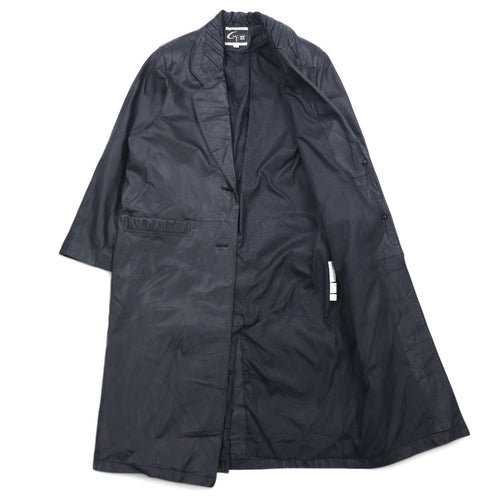 Anni '90 GLOBAL IDENTITY G-III LEATHER Chesterfield in pelle M Nero Pelle Fodera Paisley