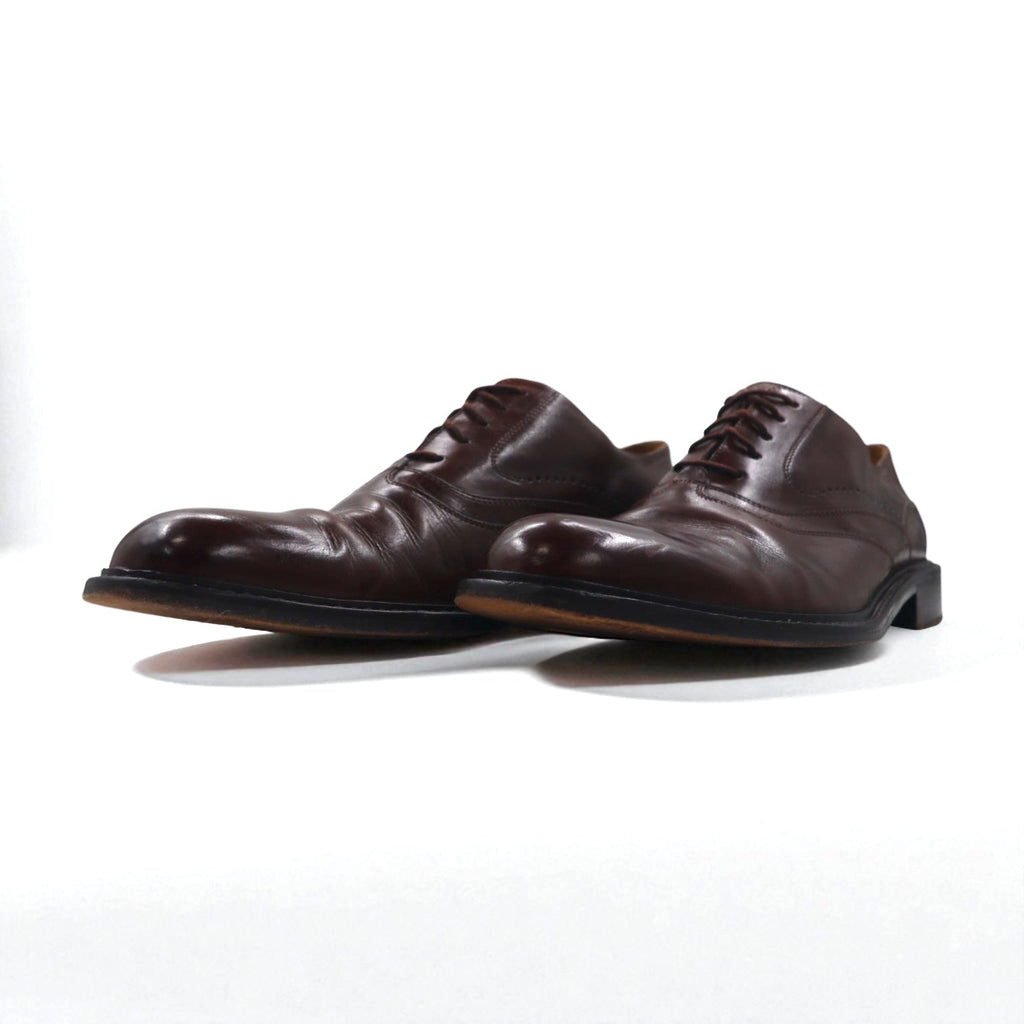 JOHNSTON & MURPHY Made in Italy SCARPE ELETTI artigianali derby punta liscia 28cm Marrone Pelle 15-1528