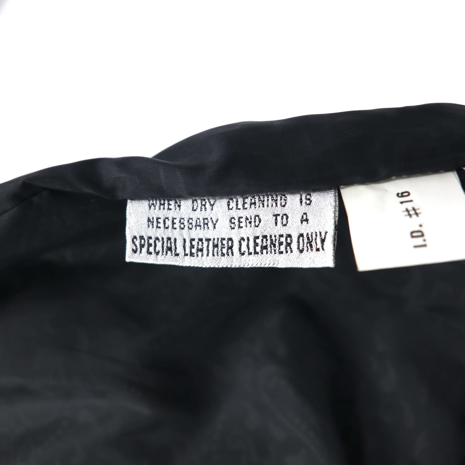 Anni '90 GLOBAL IDENTITY G-III LEATHER Chesterfield in pelle M Nero Pelle Fodera Paisley