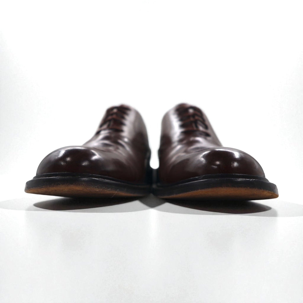 JOHNSTON & MURPHY Made in Italy SCARPE ELETTI artigianali derby punta liscia 28cm Marrone Pelle 15-1528