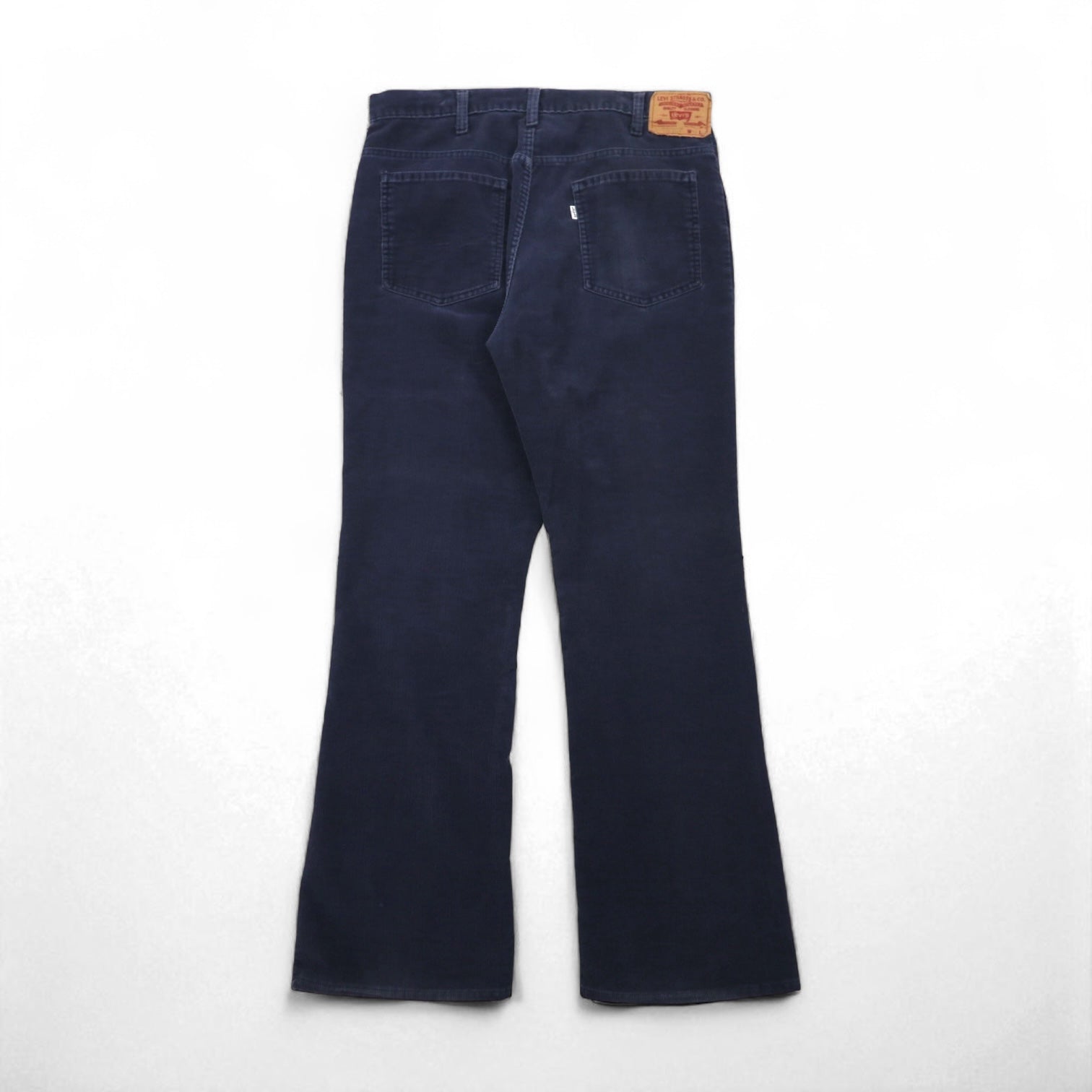 Levi's 80年代 USA製 517 ブーツカット コーデュロイ チノパンツ L ネイビー 1517 42TALON ボタン裏513 白タブ