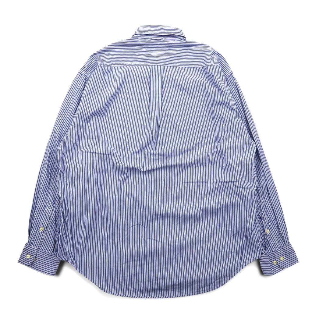 TOMMY HILFIGER anni '90 camicia button-down oversize L blu a righe cotone