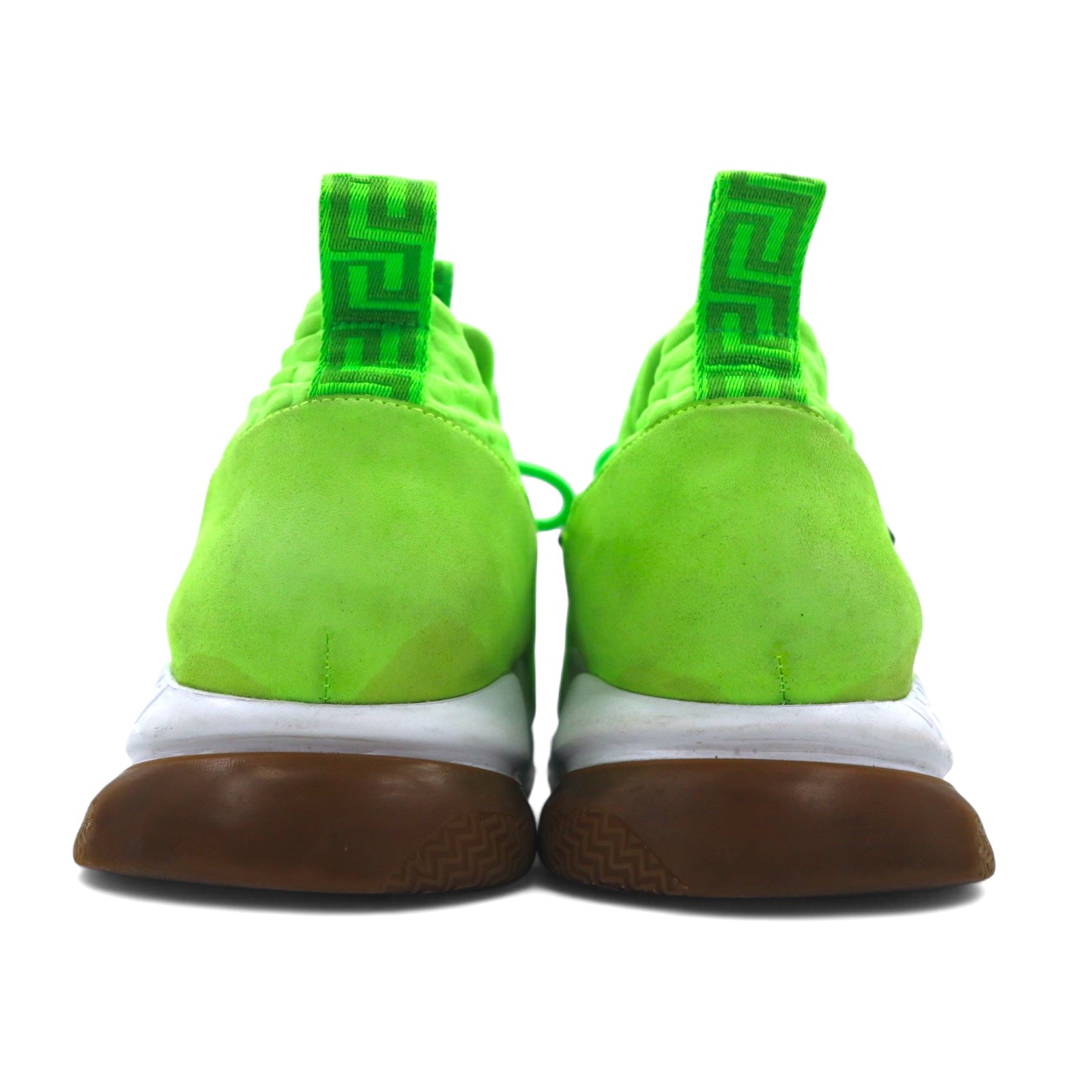 VERSACE Sneakers Chain Reaction 29 cm Verdi in mesh, Prodotto in Italia