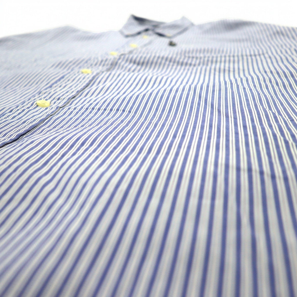 TOMMY HILFIGER anni '90 camicia button-down oversize L blu a righe cotone