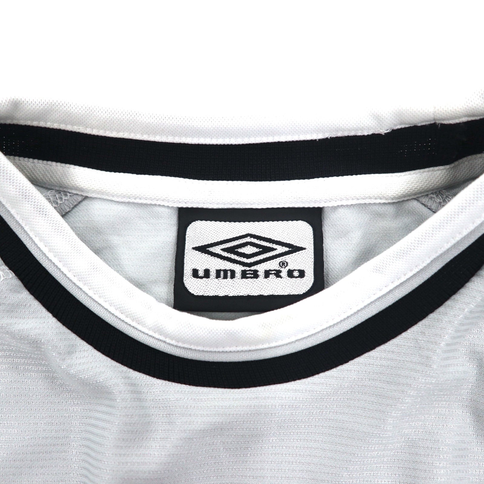 UMBRO Anni 2000 Maglia da Calcio T-shirt XL Grigio Poliestere Logo ricamato
