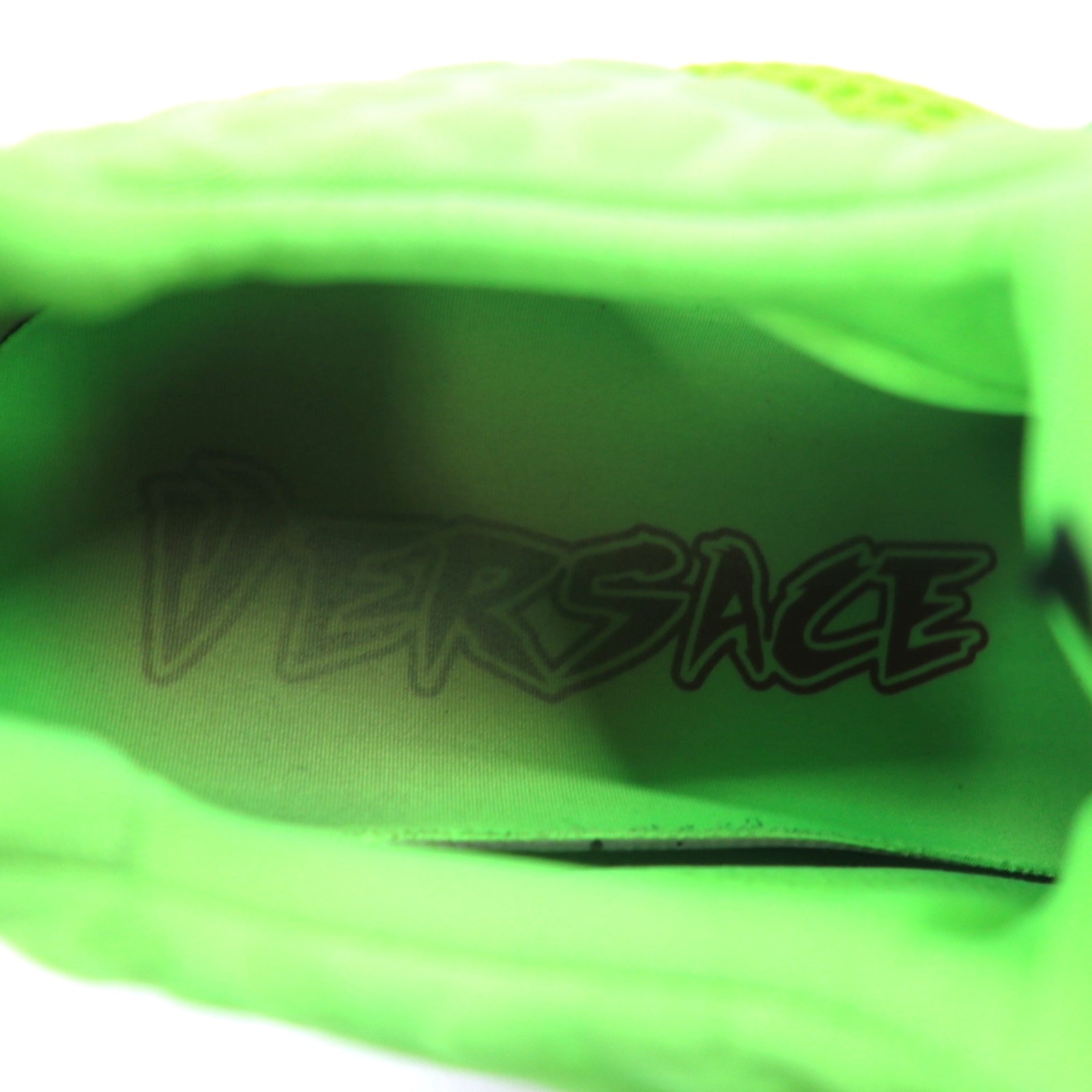 VERSACE Sneakers Chain Reaction 29 cm Verdi in mesh, Prodotto in Italia