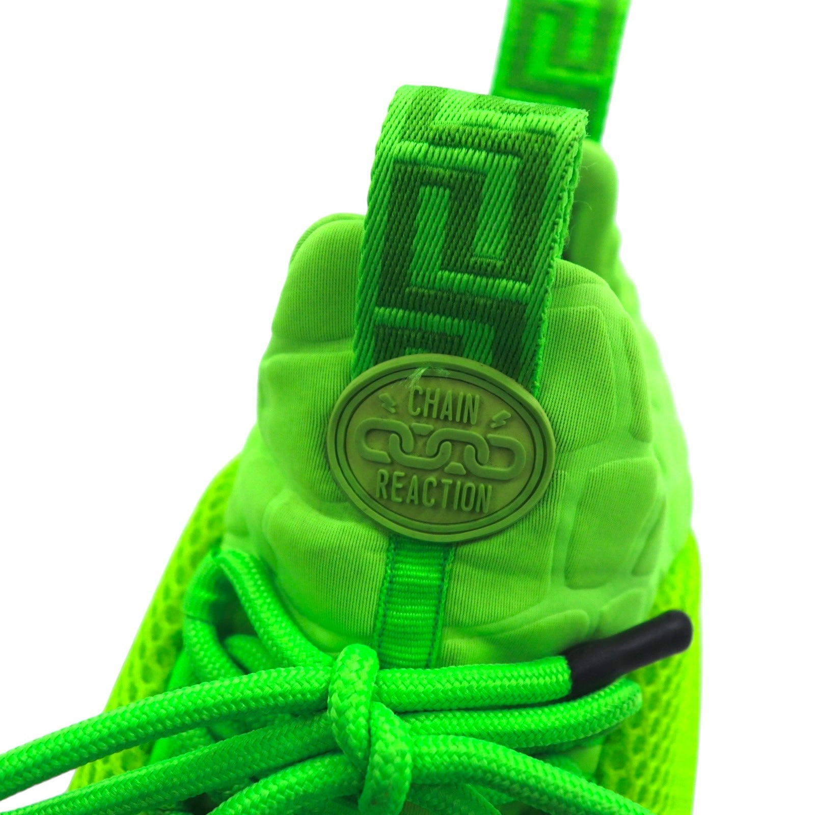 VERSACE Sneakers Chain Reaction 29 cm Verdi in mesh, Prodotto in Italia