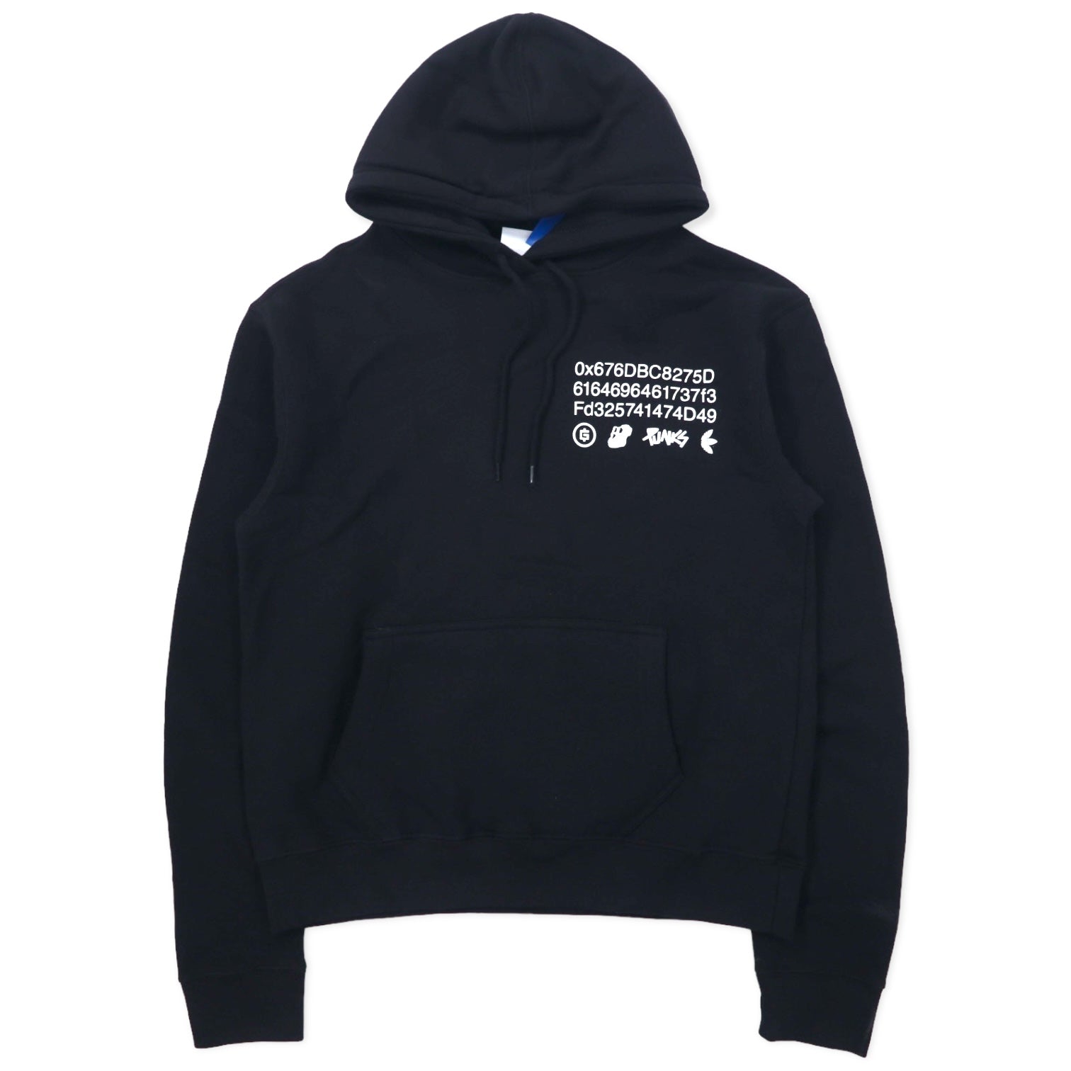 Felpa con cappuccio adidas originals × BAYC × PUNKS, taglia XS, colore nero, in cotone felpato, mai usata, edizione limitata per i possessori di NFT.