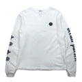 ocean pacific ロングスリーブ Tシャツ M ホワイト コットン 袖プリント