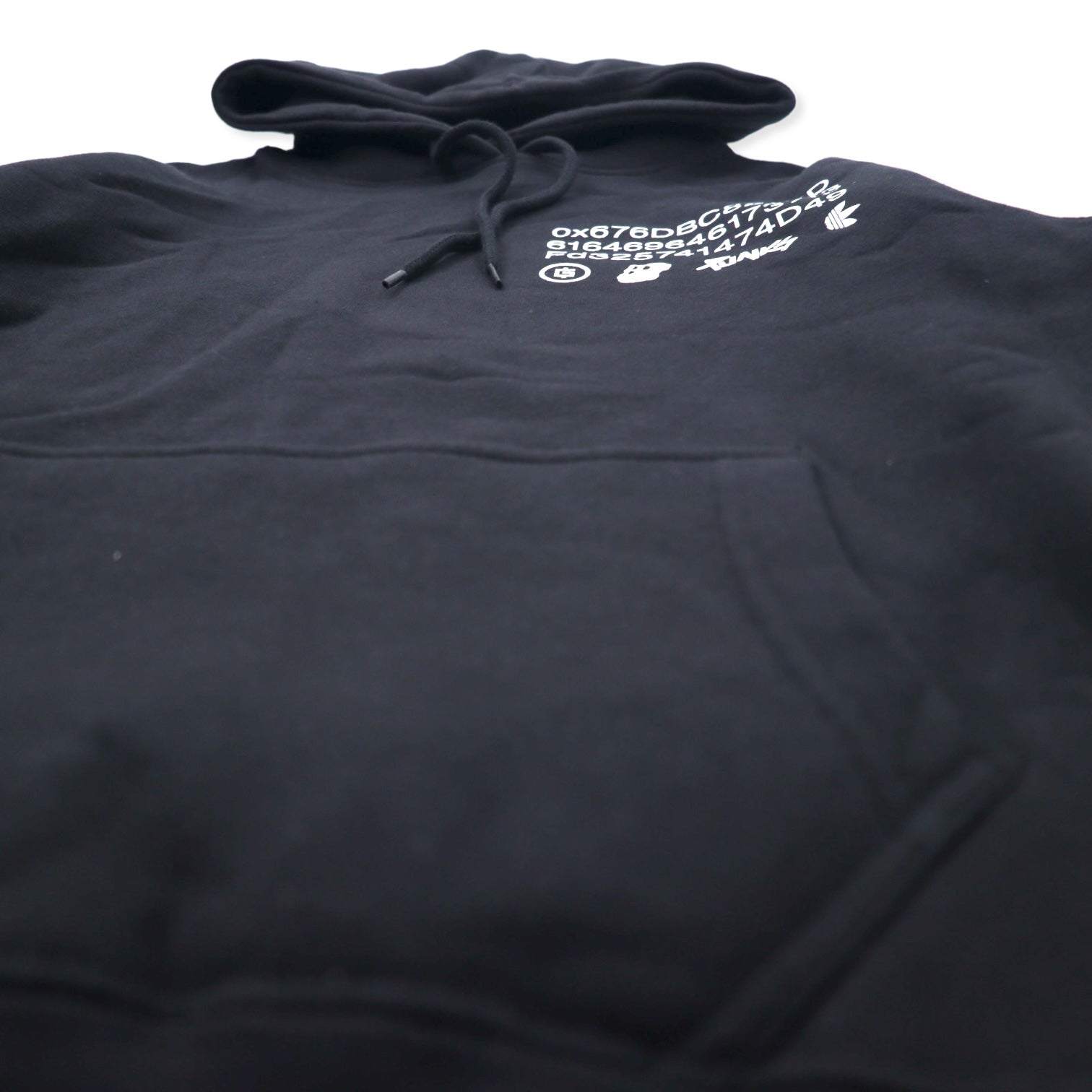 Felpa con cappuccio adidas originals × BAYC × PUNKS, taglia XS, colore nero, in cotone felpato, mai usata, edizione limitata per i possessori di NFT.