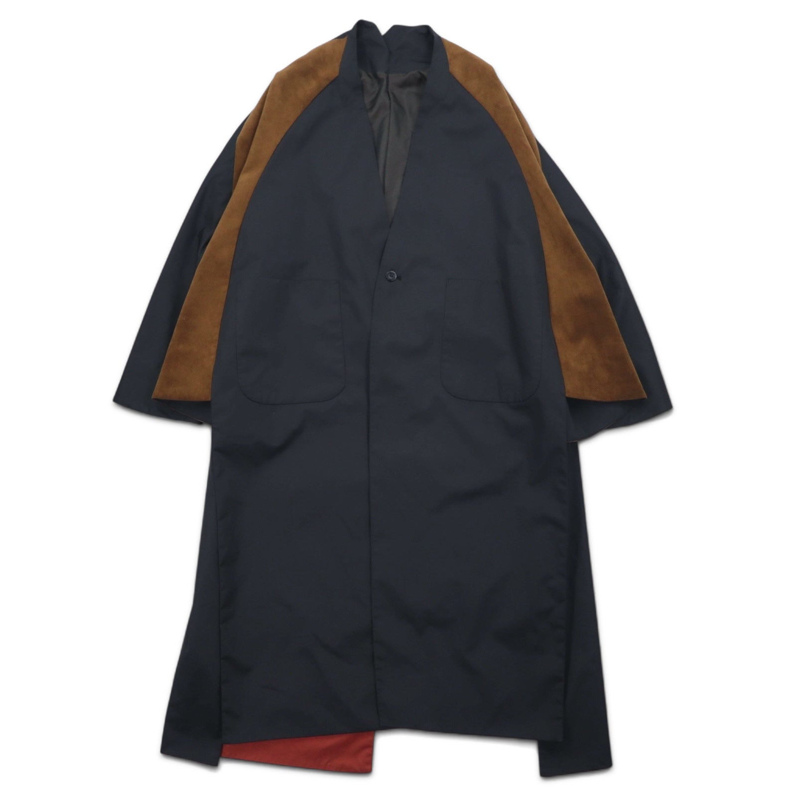 Ka na ta 2スリーブコート 2 sleeve coat ポンチョ FREE ブラック ポリエステル ALL for doby 日本製
