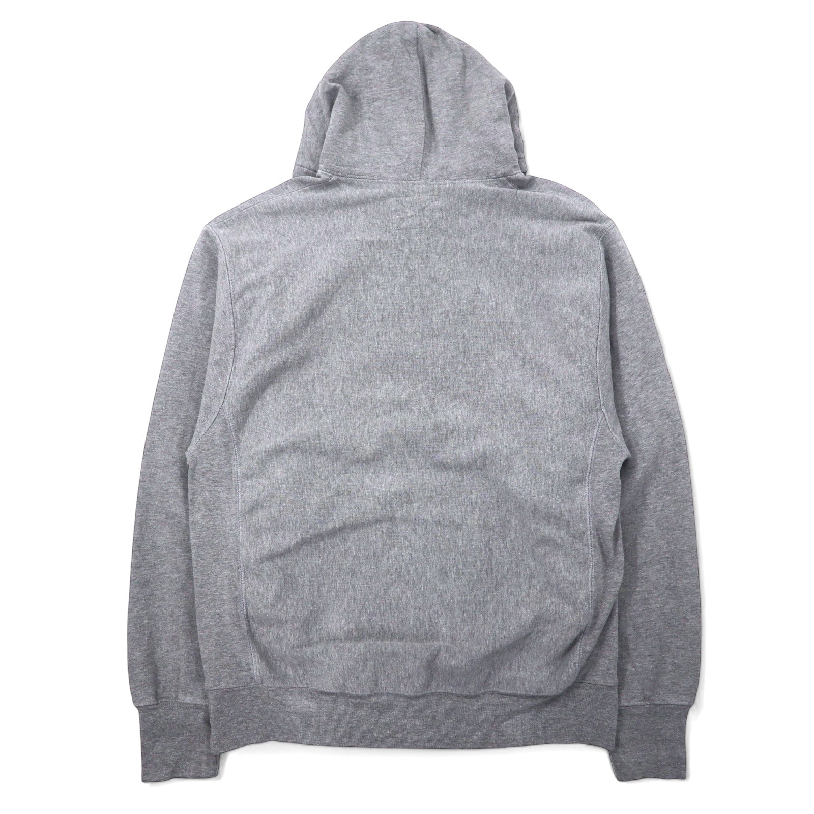 Anni '90 Felpa con cappuccio pullover STEVE AND BARRY'S Reverse Weave M grigia cotone college INDIANA logo ad arco