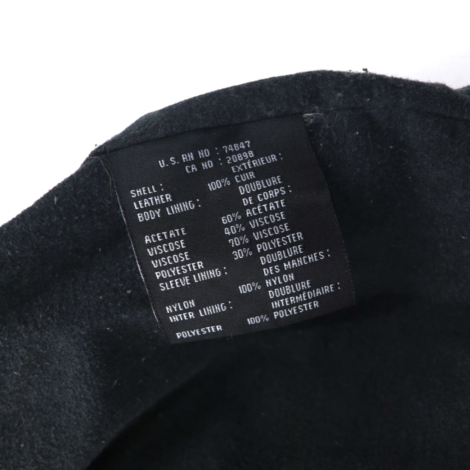 90s Vintage Leather Jacket MARC NEW YORK ANDREW MARC Anni '90 Giacca in pelle con cerniera Car Coat L Nera Fodera trapuntata