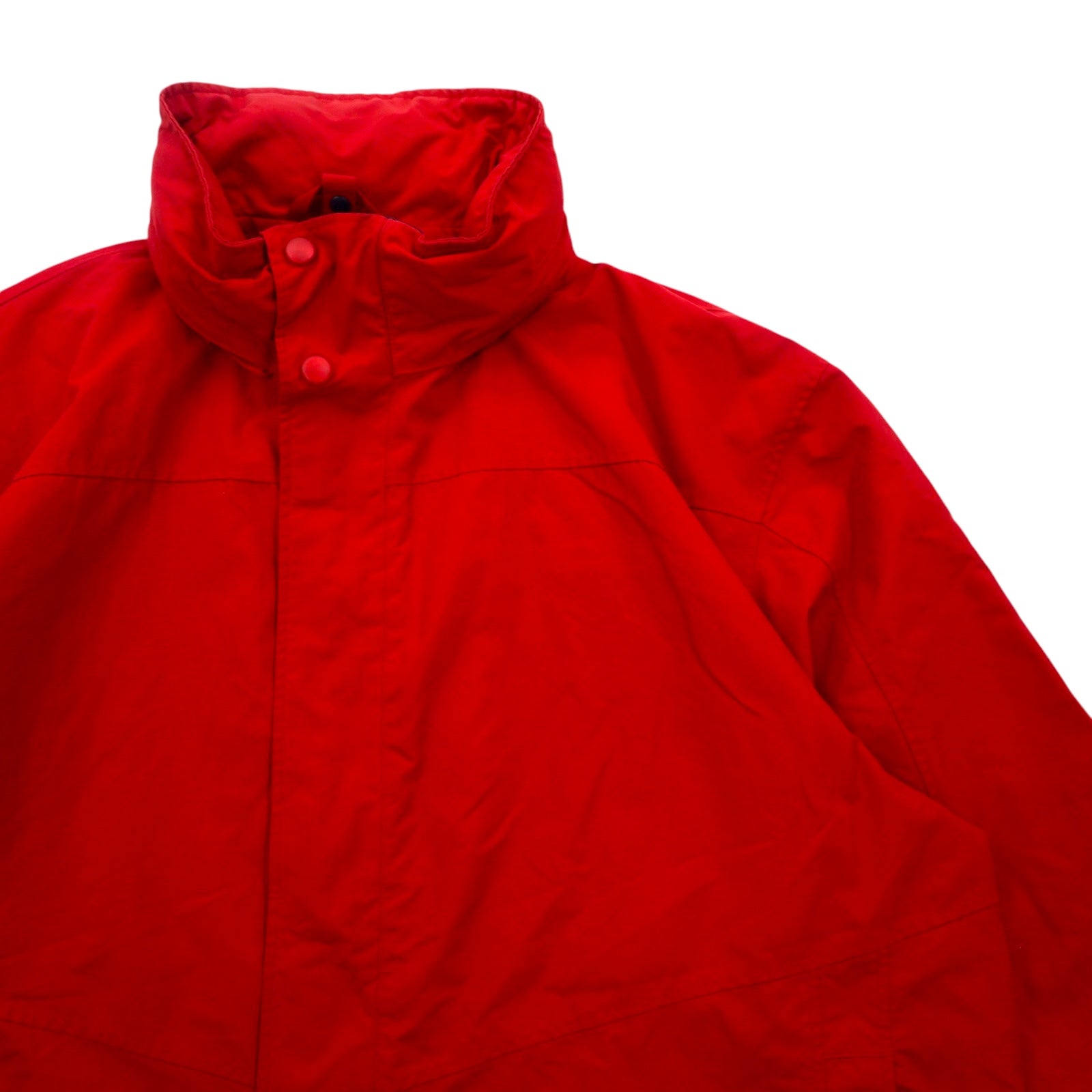 L.L.Bean Mountain Parka anni 2000 L Rosso Nylon Zip-in-Zip Etichetta con montagna BCY9