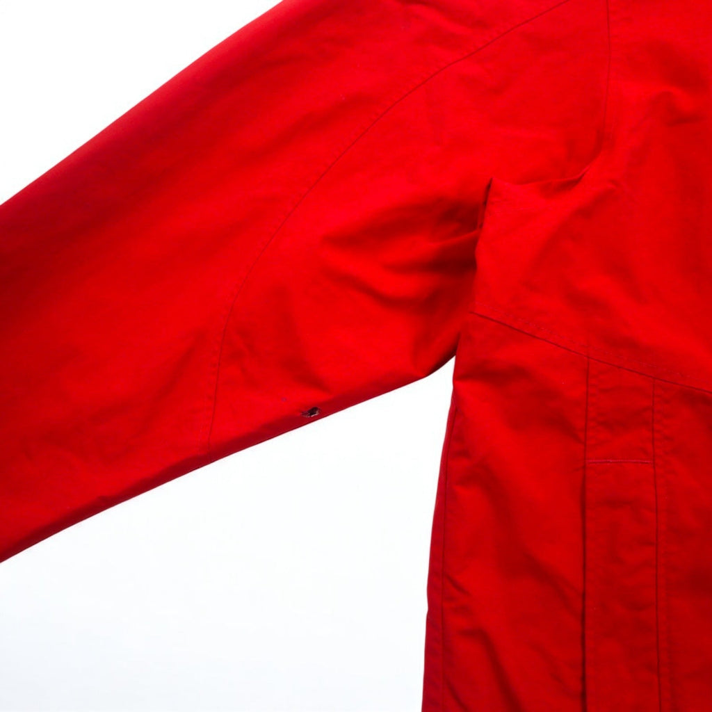 L.L.Bean Mountain Parka anni 2000 L Rosso Nylon Zip-in-Zip Etichetta con montagna BCY9